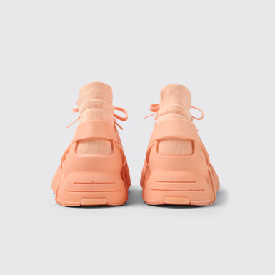 Back view of Tossu Pink Caged Sneakers