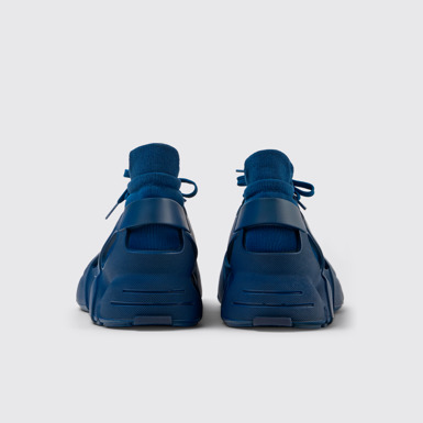 Back view of Tossu Blue Caged Sneakers