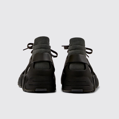 Back view of Tossu Gray Caged Sneakers