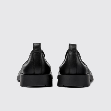 Back view of MIL 1978 Black leather ballerinas