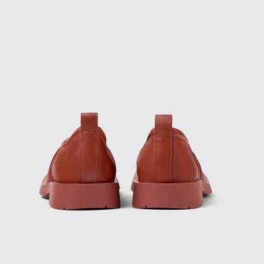 Back view of MIL 1978 Red Leather Shoe