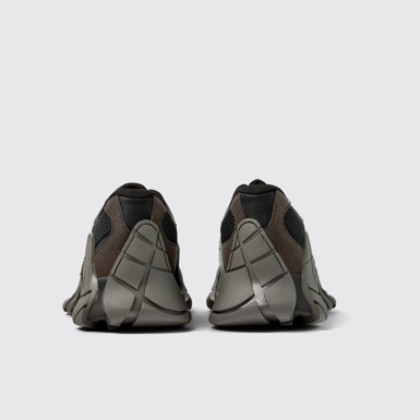 Back view of Tormenta Black and gray sneakers