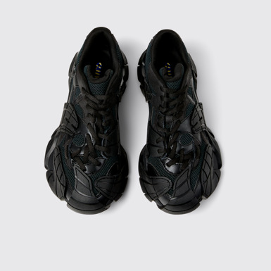 Overhead view of CAMPERLAB TORMENTA Black Textile Sneakers