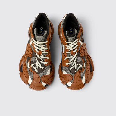 Overhead view of CAMPERLAB TORMENTA Multicolored Textile Sneakers