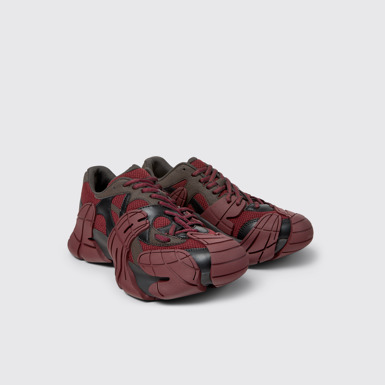 Front view of TORMENTA BURGUNDY-BLACK