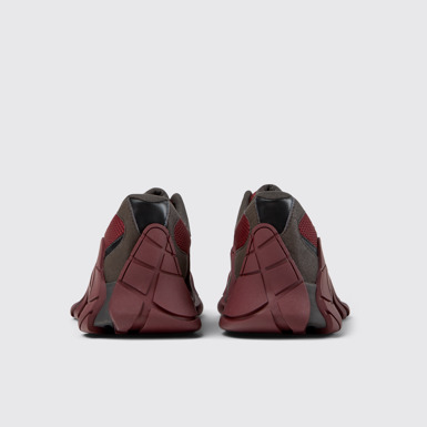 Back view of TORMENTA BURGUNDY-BLACK