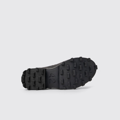 TRAKTORI Black Leather Mary Jane Clogs