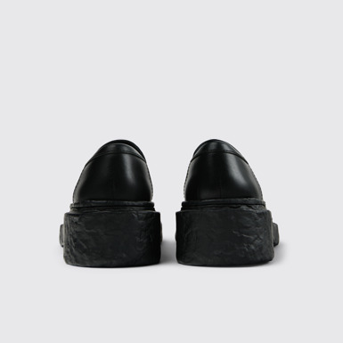 Back view of CAMPERLAB VAMONOS Black Leather Loafers