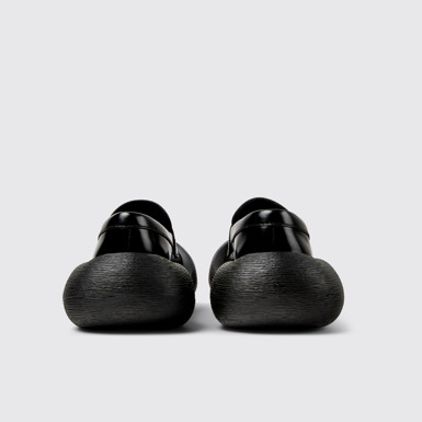 Back view of CAMPERLAB CARAMBA Black Leather Loafers