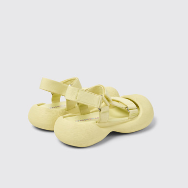 Back view of Caramba Yellow Recycled PET Sandals