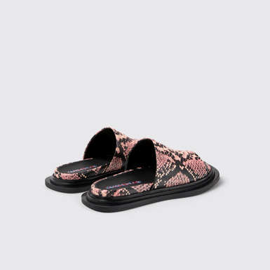 Back view of Nada Multicolor Leather Sandals