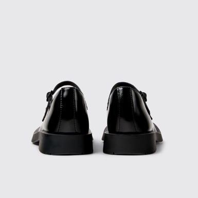 Back view of Mil 1978 Black Leather Mary Janes