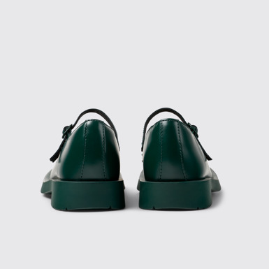 Back view of Mil 1978 Green Leather Mary Janes