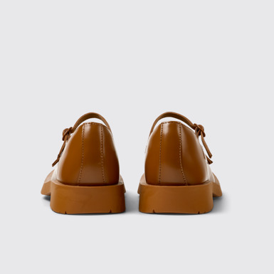 Back view of Mil 1978 Brown Leather Mary Janes