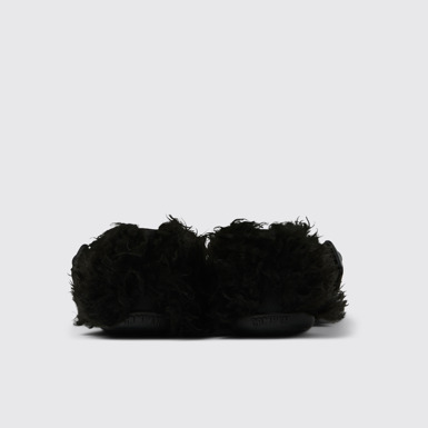 Back view of Wabi Black recycled PET Mary Janes