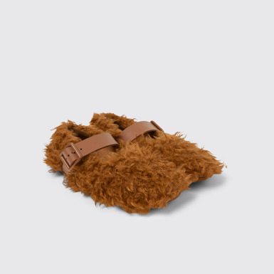 Front view of Wabi Brown recycled PET Mary Janes