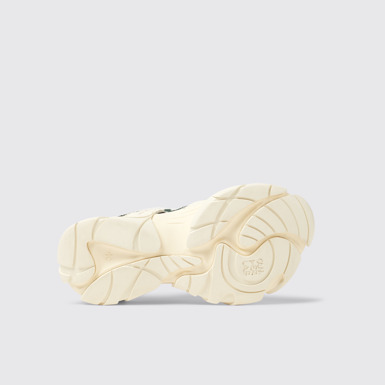 CAMPERLAB TORMENTA White-green textile sneakers