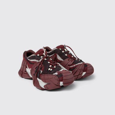 Front view of TORMENTA BURGUNDY-GRAY