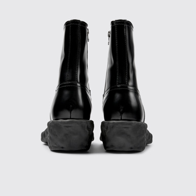 Back view of Venga Black Leather Boots