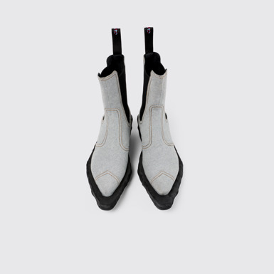 Overhead view of Venga Blue Textile Chelsea Bootie