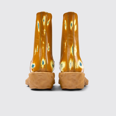 Back view of Venga Three-toned brushed leather boots