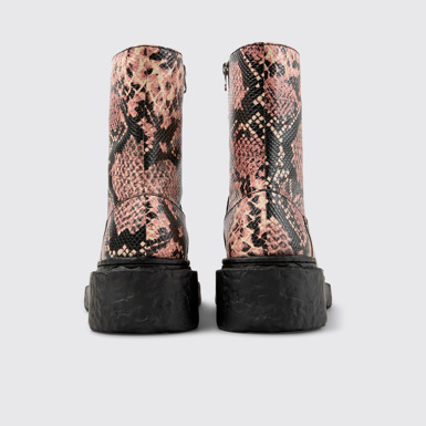 Back view of Vamonos Multicolor Leather Boots