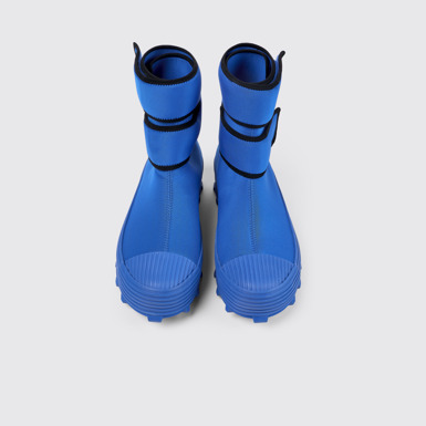 Overhead view of Traktori Blue Textile Medium Boot