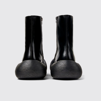 Back view of Caramba Black Leather Boots