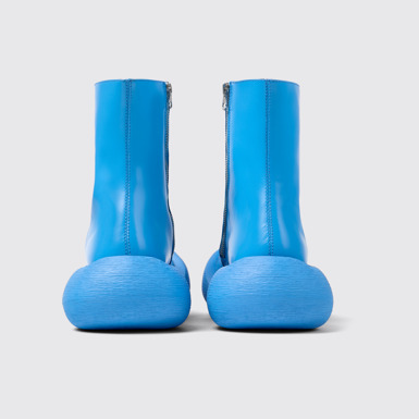 Back view of Caramba Blue Leather Boots
