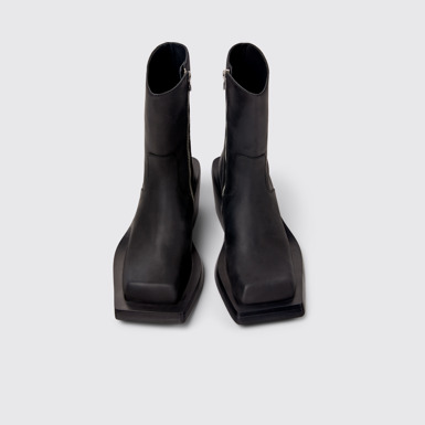 Overhead view of CAMPERLAB QUETAL Black Nubuck Boots