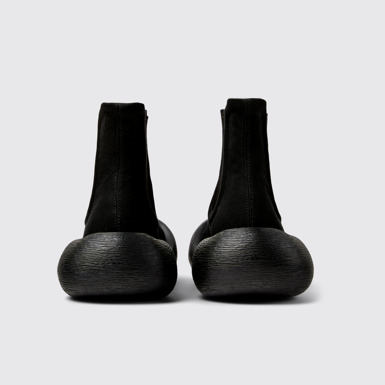 Back view of CAMPERLAB CARAMBA Black TENCEL® Lyocell Ankle Boots