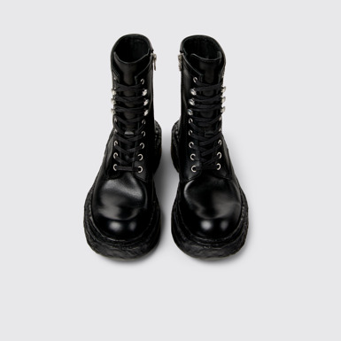 Overhead view of CAMPERLAB VAMONOS Black Leather Medium Boots