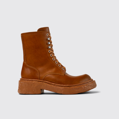 CAMPERLAB VAMONOS Bottes mi-hautes en cuir marron