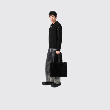 CAMPERLAB BAGS Black textured tote