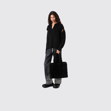 CAMPERLAB BAGS Black textured tote