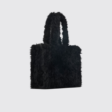Front view of CAMPERLAB BAGS Black textured tote