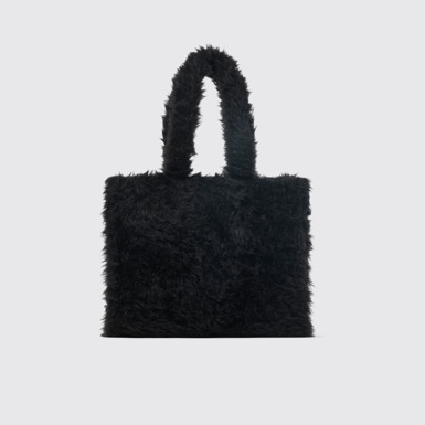 Back view of CAMPERLAB BAGS Black textured tote