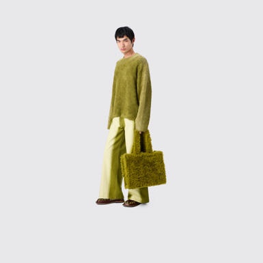 CAMPERLAB BAGS Green textured tote