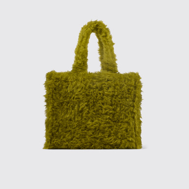 Side view of CAMPERLAB BAGS Green textured tote