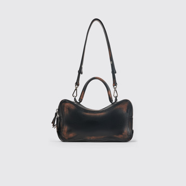 Side view of CAMPERLAB BAGS Black leather bag