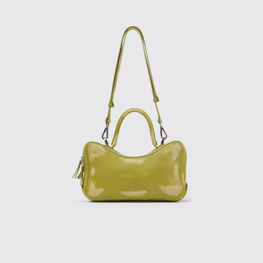 Side view of CAMPERLAB BAGS Green leather bag