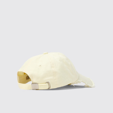 Back view of Cap Beige Cotton Cap (One Size)