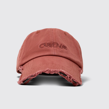 Front view of Cap Red Cotton Cap (One Size)
