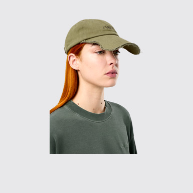 Cap Green Cotton Cap (One Size)