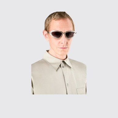 NOPEA  Sunglasses Silver Brushed NOPEA Metal Sunglasses