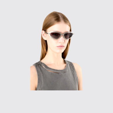 NOPEA  Sunglasses Gafas de sol metalizadas NOPEA en color plata cepillado