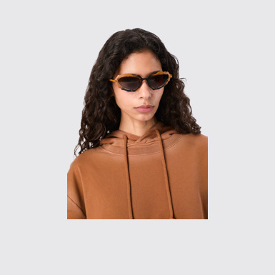 CAMPERLAB SUNGLASSES Lunettes de soleil en métal NOPEA en terracotta noire