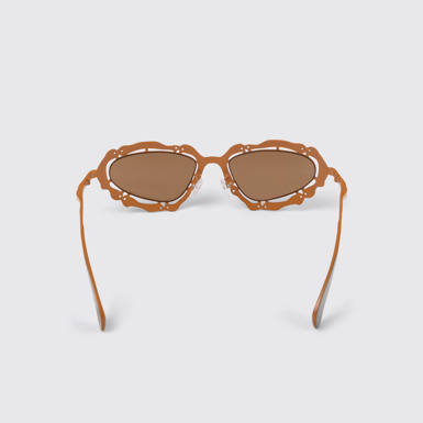 Overhead view of CAMPERLAB SUNGLASSES Black-terracotta NOPEA Metal Sunglasses