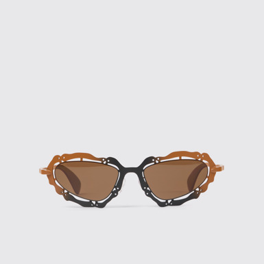 CAMPERLAB SUNGLASSES Lunettes de soleil en métal NOPEA en terracotta noire