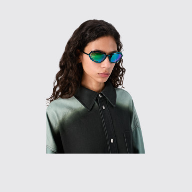 CAMPERLAB SUNGLASSES Lunettes de soleil en métal bleu-vert NOPEA